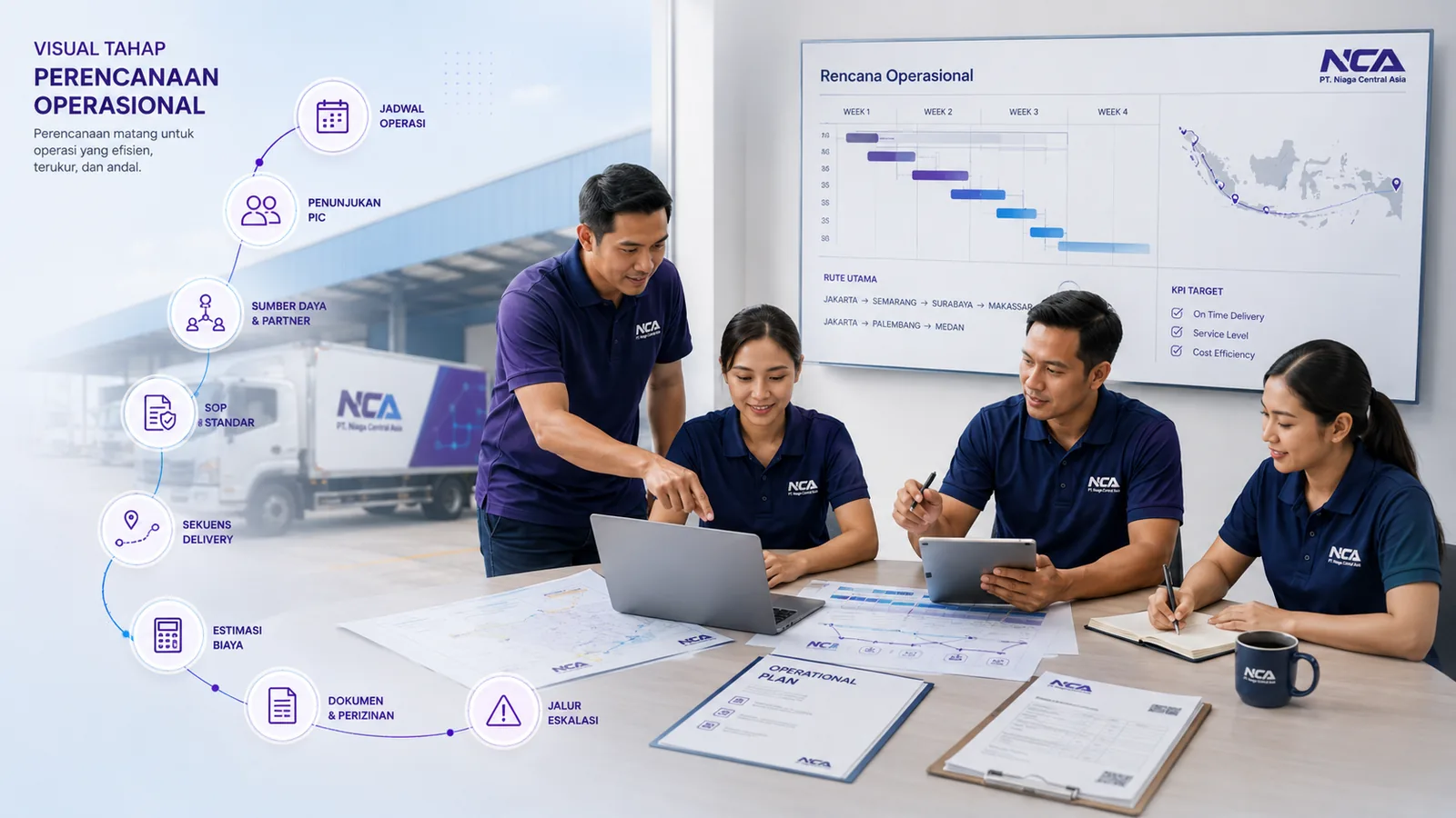 Tahap perencanaan operasional PT Niaga Central Asia