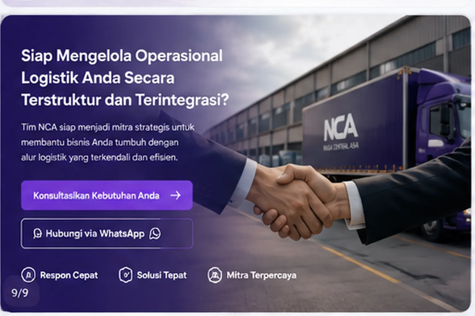Ajakan konsultasi kebutuhan managed logistics PT Niaga Central Asia