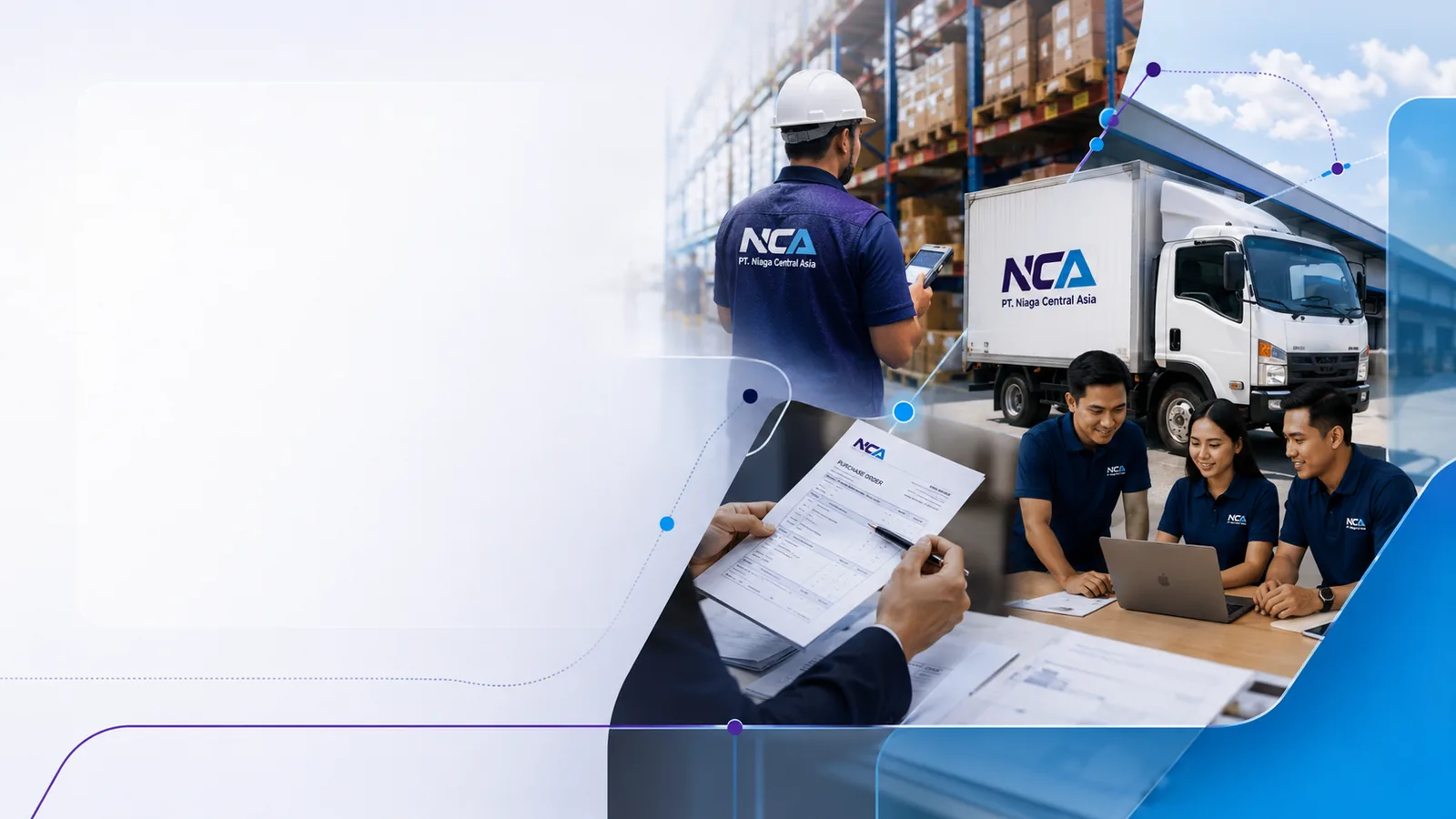 Koordinasi layanan logistik, pergudangan, pengadaan dan supply chain PT Niaga Central Asia